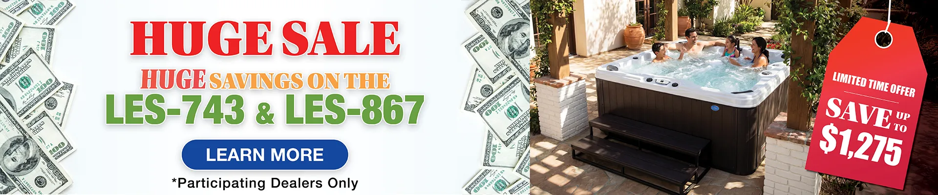 Calspas hot tub being used in a family setting - Picorivera